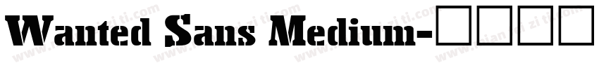 Wanted Sans Medium字体转换